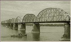 Khabarovsk Bridge across the Amur used to be the longest in Imperial Russia and Eurasia. Note: in 1999 the bridge was reconstructed and now looks completely different, than on that photo.