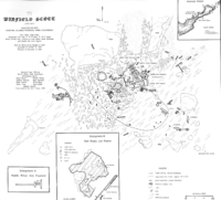 Scatter map of the wreckage site