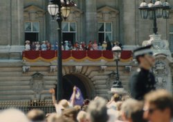 The Royal Family on the balcony