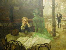 'Absinthe Drinker' by Viktor Oliva