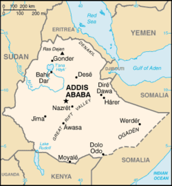 Map of Ethiopia