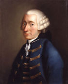 A portrait of Tobias Smollett.