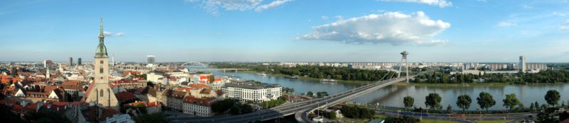 Panorama of Bratislava I (from castle)