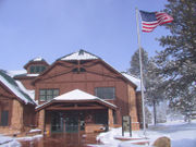 In 1928 the canyon became a National Park.  It now has this visitors' center.