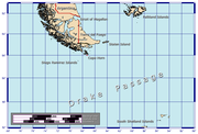 The southern part of South America, including Cape Horn, the Drake Passage, and the South Shetland Islands.