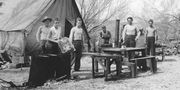 Civilian Conservation Corps workers in Death Valley