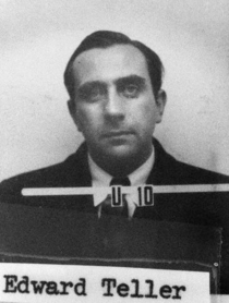 Teller's ID badge photo from Los Alamos.