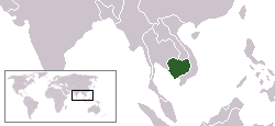 Location of Cambodia