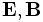 \mathbf{E},\mathbf{B}