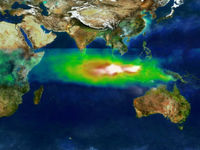 Smoke and ozone pollution from Indonesian fires, 1997.