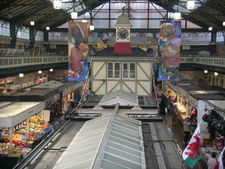 Cardiff Central Market on St Mary Street in the Town Centre