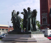 Rodin's The Burghers of Calais in Calais, France.