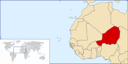 Location of Niger