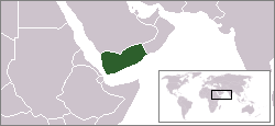 Location of Yemen