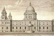 Wren's cathedral as built.