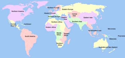 Geographical regions used by the United Nations for statistical purposes