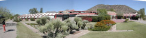 Taliesin West Panorama from the "bow" looking at the "ship"