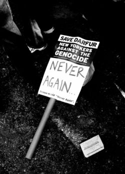 The Save Darfur Coalition advocacy group coordinated a large rally in Washington, D.C. in April 2006