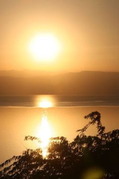 Dead Sea - Dead Sea at Sunset (from Suwayma, Jordan)