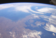 Denmark viewed from International Space Station.