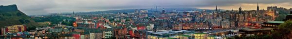  Panoramic view over Edinburgh from the Nelson monument