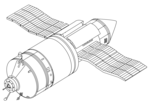 Kvant-1 with its orbital tug attached