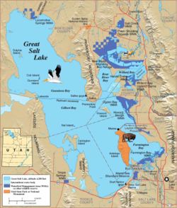 Map of Great Salt Lake