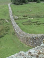 Part of Hadrian's wall near Housesteads.