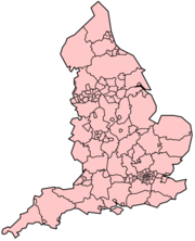 Counties and unitary authorities of England