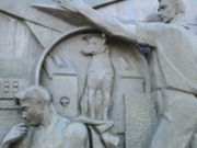 Laika is one of the personages of the Monument to the Conquerors of Space (1964) in Moscow