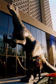 Sculpture outside the museum of the Royal Belgian Institute of Natural Sciences, Brussels