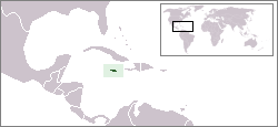 Location of Jamaica