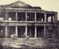 Secundra Bagh after the 93rd Highlanders and 4th Punjab regiment fought the rebels, Nov 1857