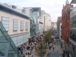 Manchester's Main Shopping District; Market Street