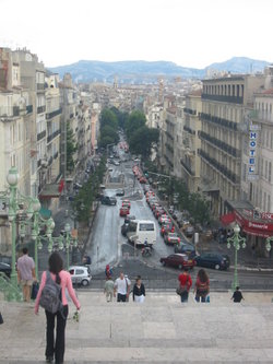 A view of the boulevard d'Athènes from the Saint-Charles railway station