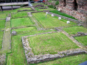 The remains of the Roman baths at Jewry Wall