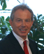 Tony Blair, current British prime-minister and leader of the British Labour Party.