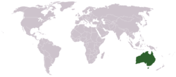 Location of Australia