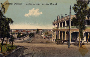 Avenida Central in colonial Lourenço Marques (now Maputo), c.1905