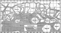 Map of Mars by Giovanni Schiaparelli.