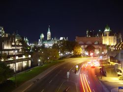 Parliament Hill from the Mackenzie King Bridge