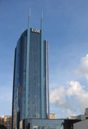 Headquarters for the I&M Bank in Nairobi.