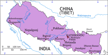 Map of Nepal