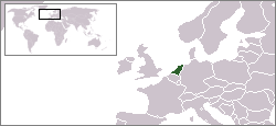 Location of the Netherlands