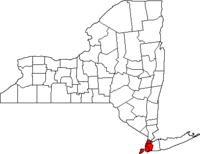 Location in the state of New York