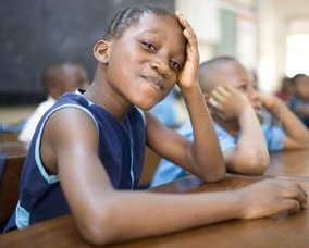 Girl at the SOS School in Isolo, Nigeria